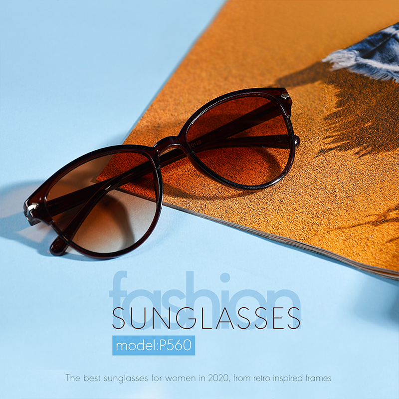عينك افتابي مدل P560 قهوه اي