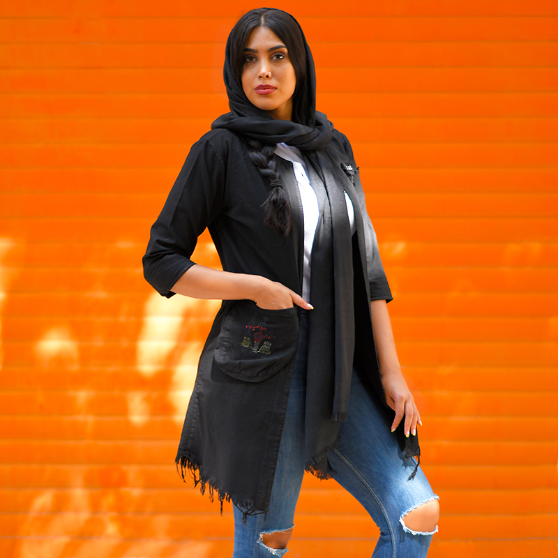 مانتو دخترانه الياف مدل ZOHA