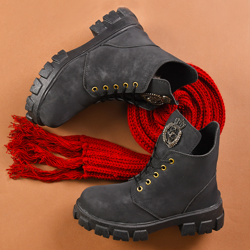 نیم بوت دخترانه مشکی مدلArmis