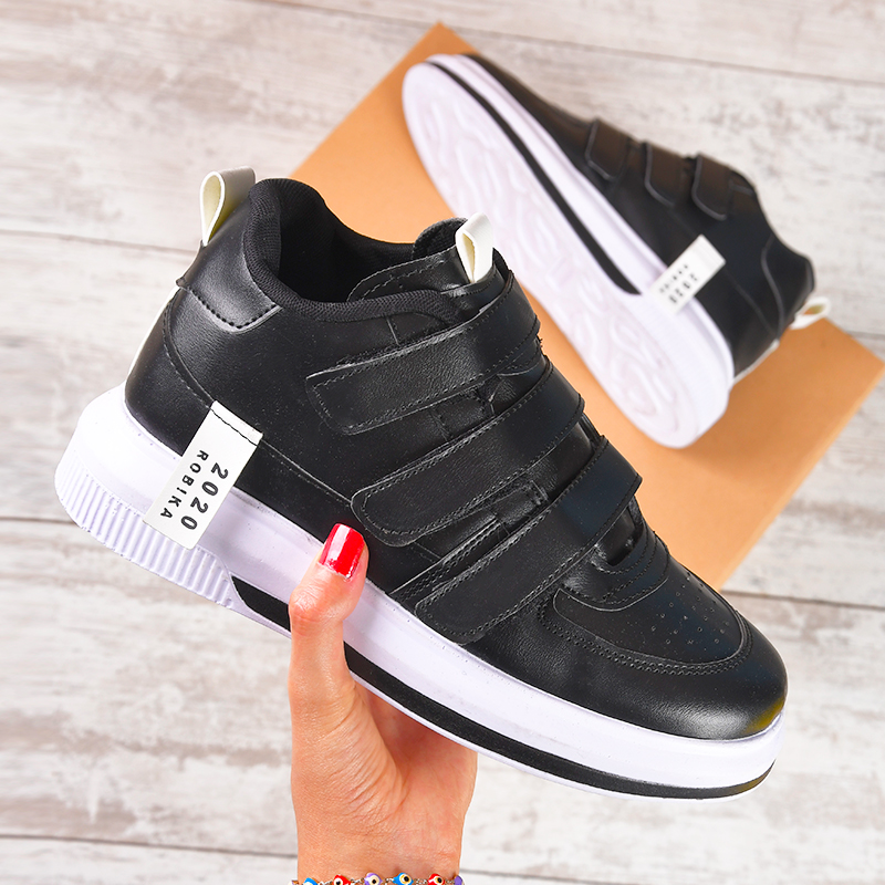 کفش ساقدار دخترانه مشکی مدلRobika 2020