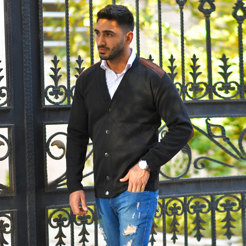 ژاکت بافت مردانه مدل Nicolo