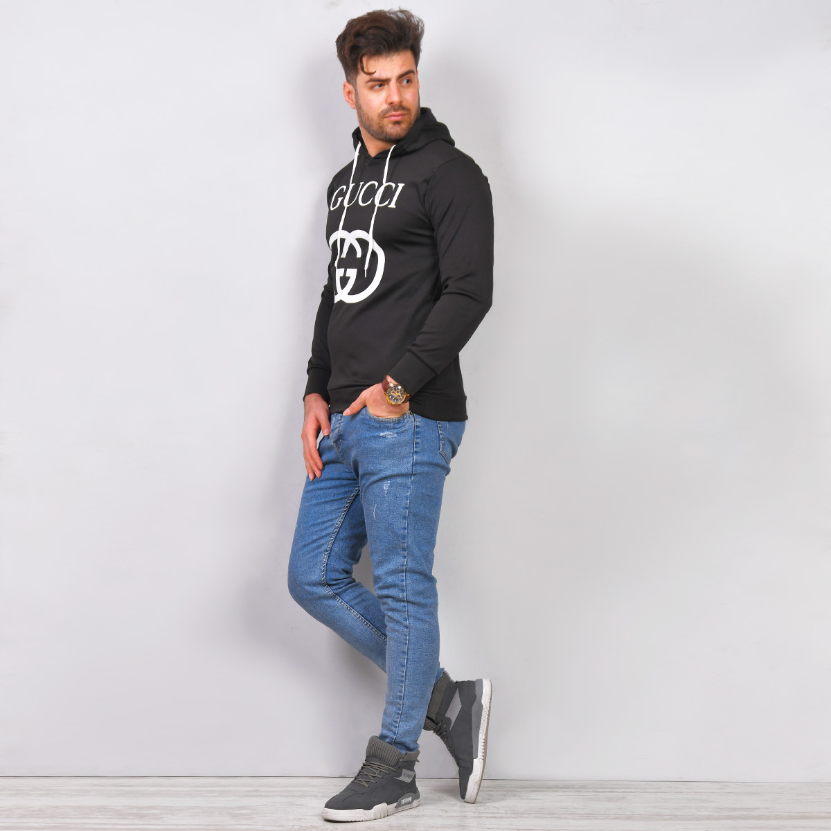 هودی کلاه دار مردانه مدل Pakmehr