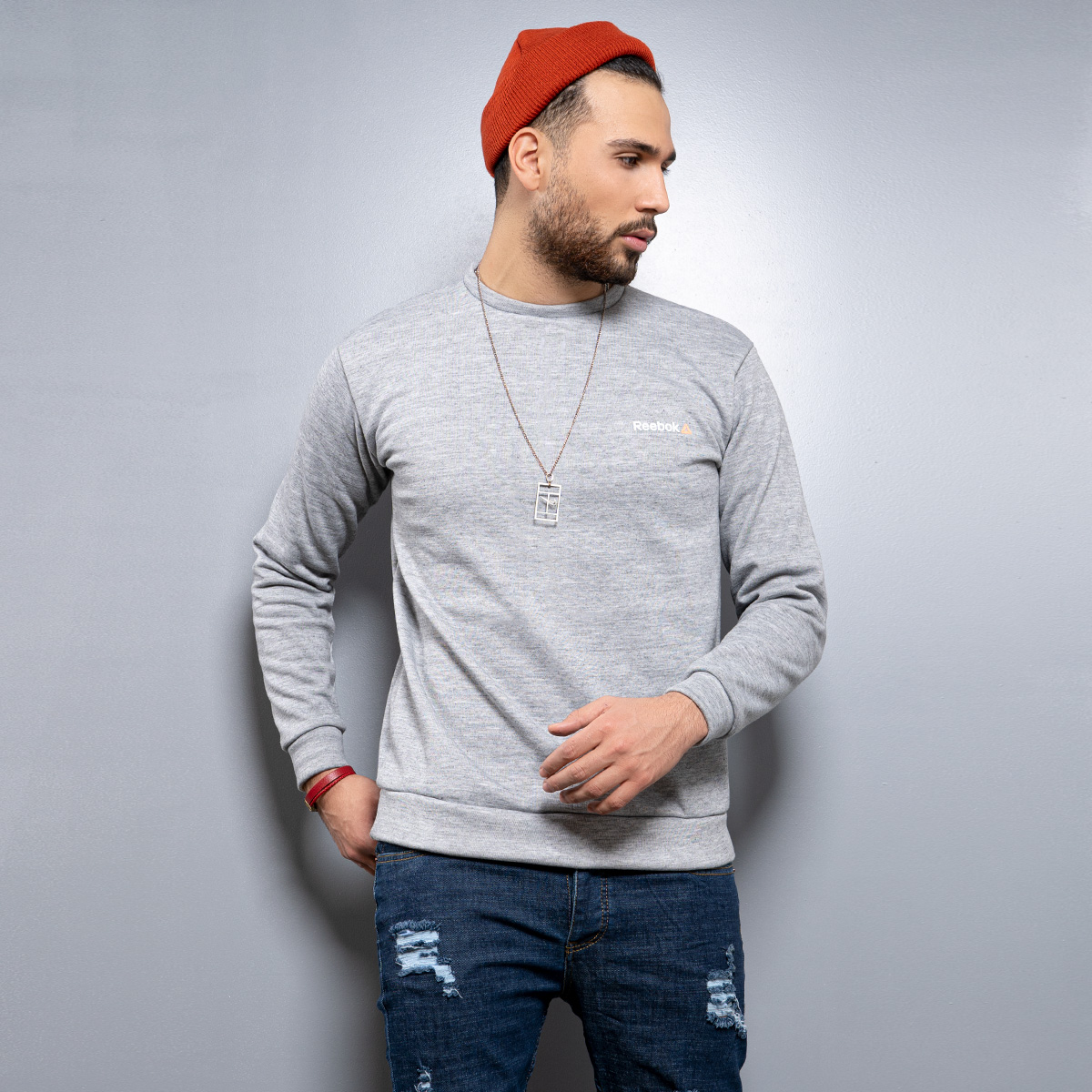 پلیور توکرکی مردانه طوسی مدل Zaniar