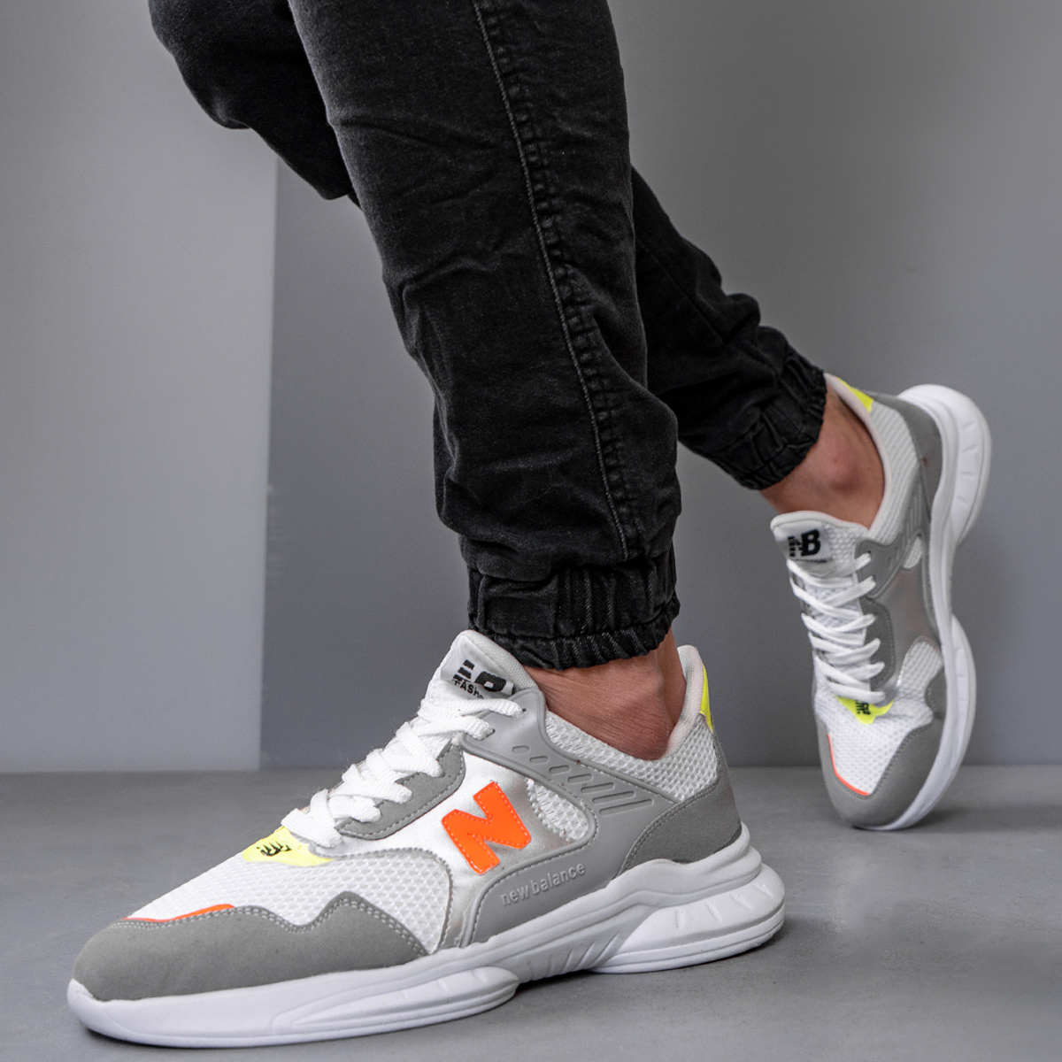 كفش ورزشي مردانه طوسي مدل Nadin