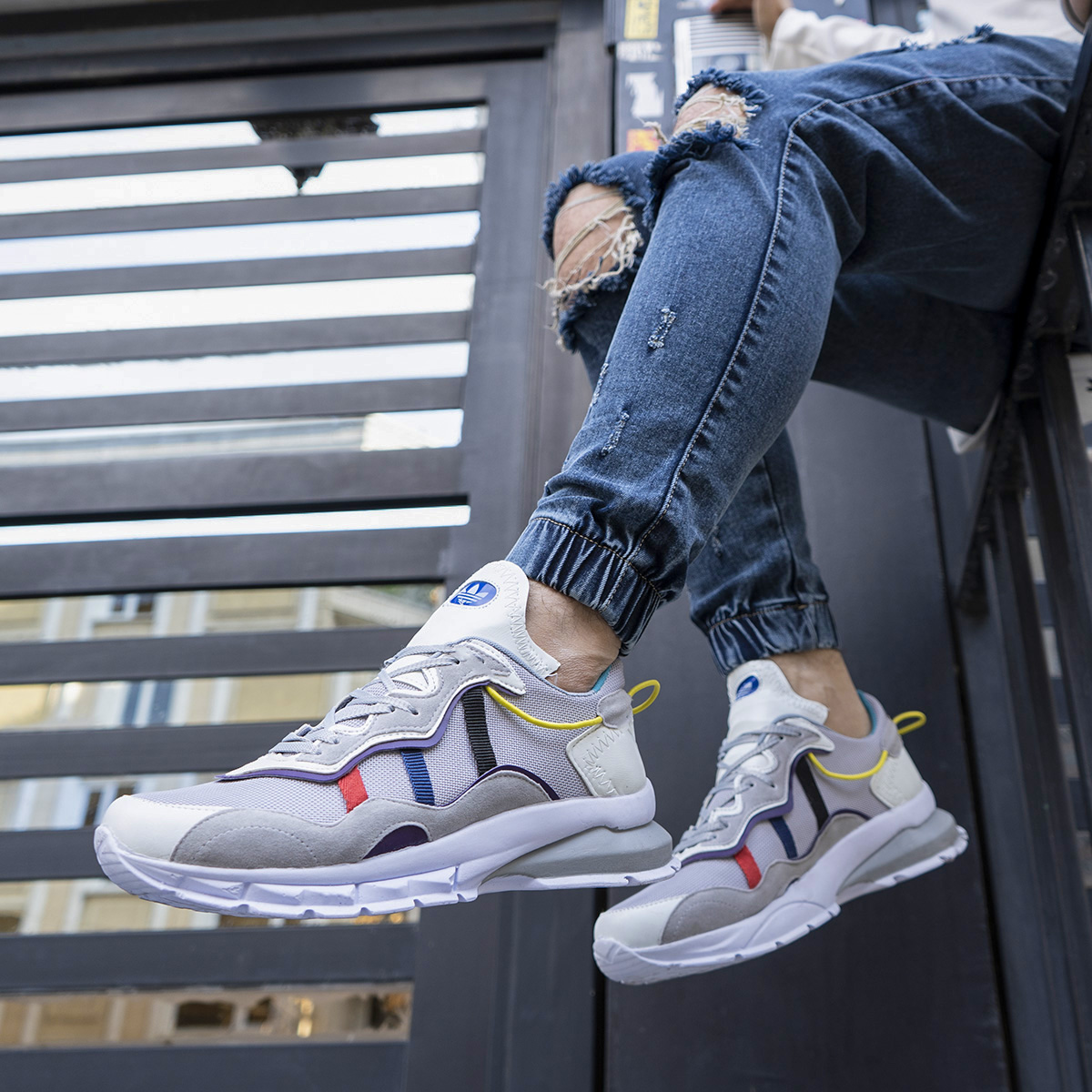 کفش ورزشی مردانه طوسی مدل Wisly