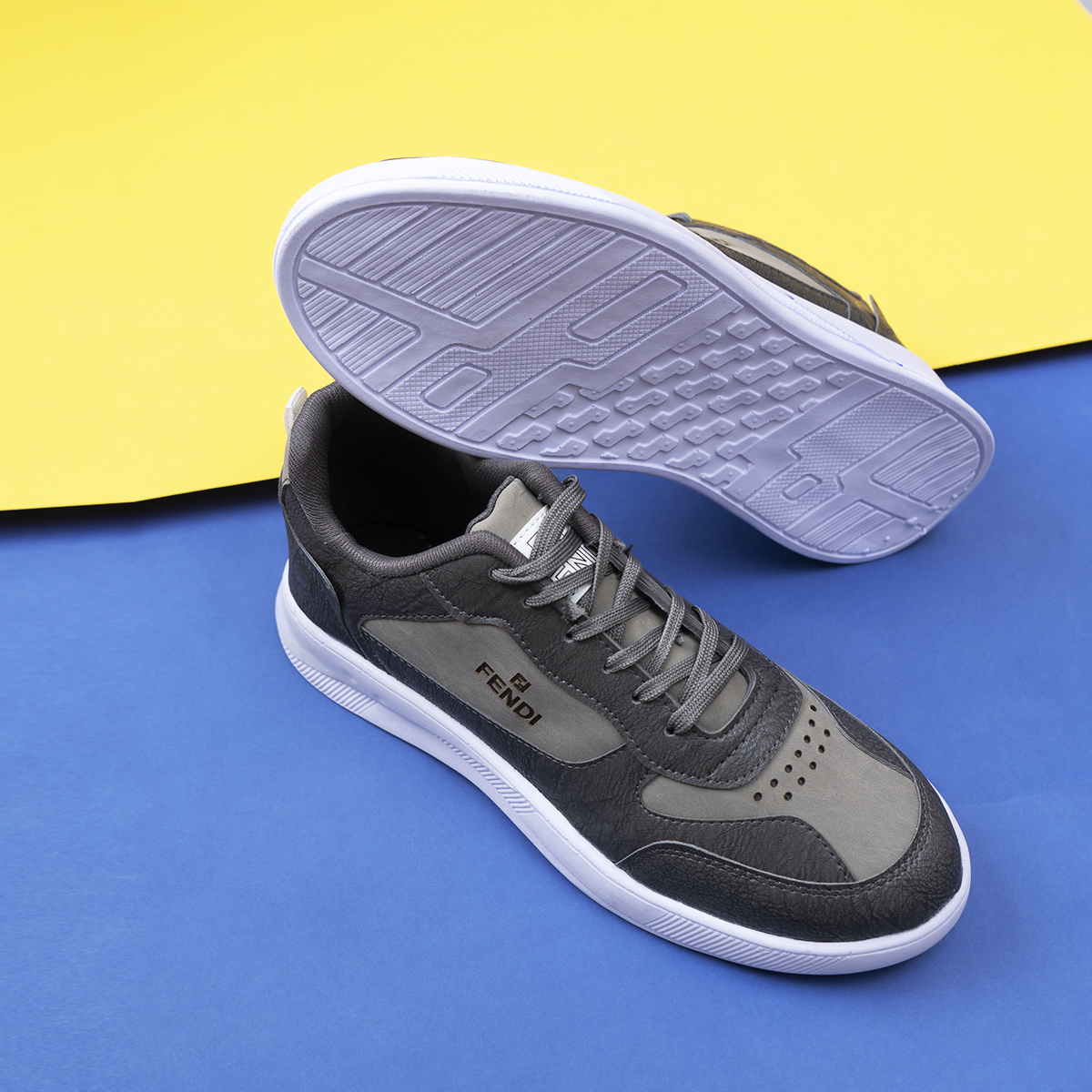 کفش فندی طوسی مردانه مدل Vidash