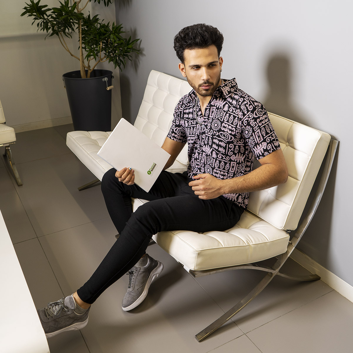 پیراهن هاوایی(T) مردانه مدل Lariv