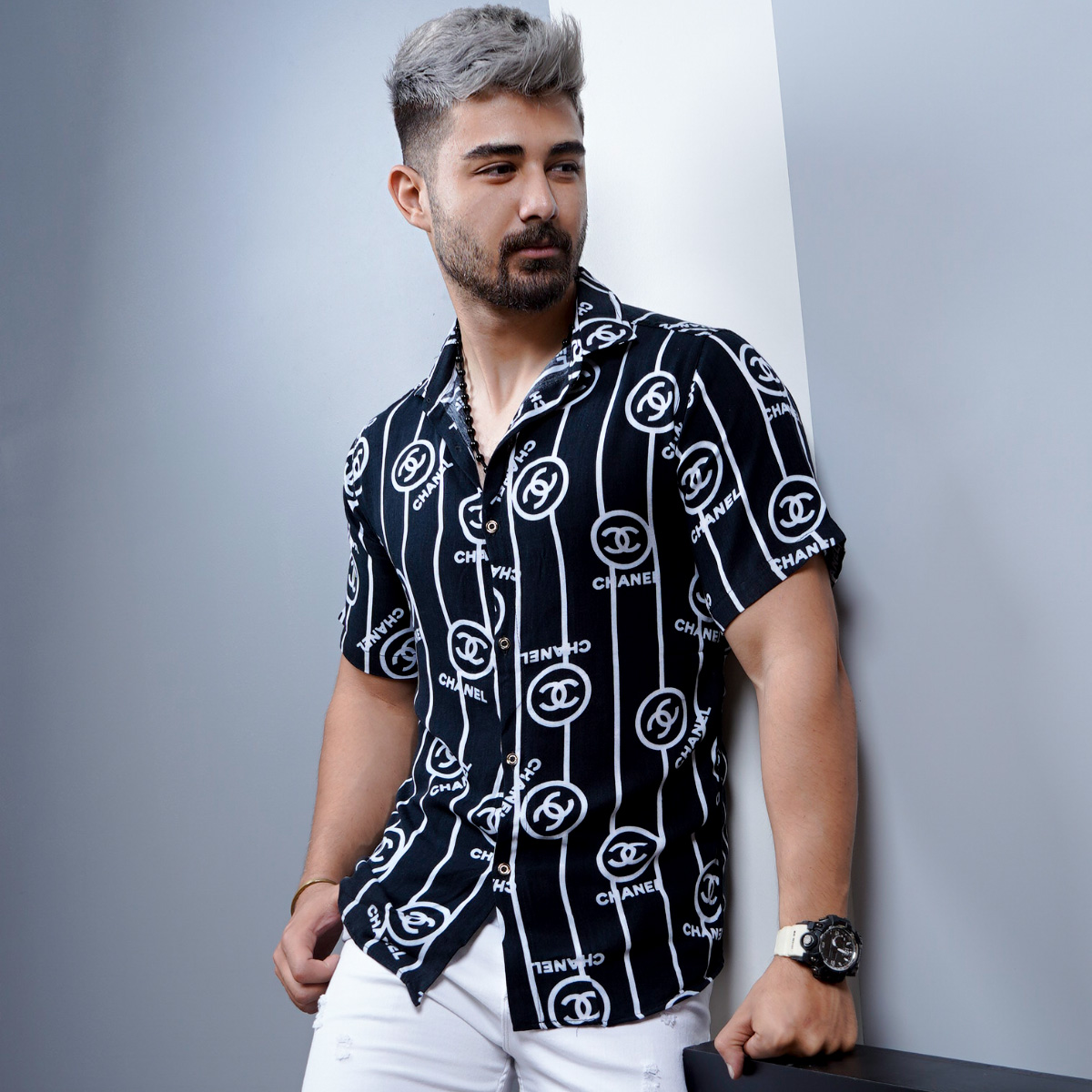 پیراهن هاوایی مردانه مدل marco