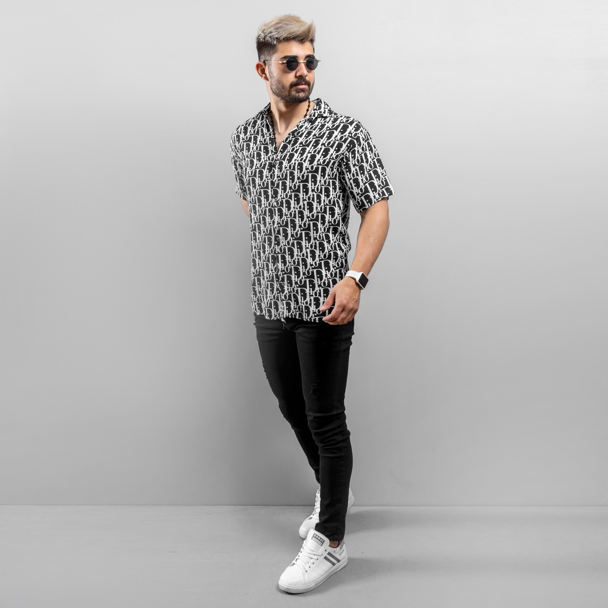 پیراهن هاوایی(T) مردانه مدل Waly