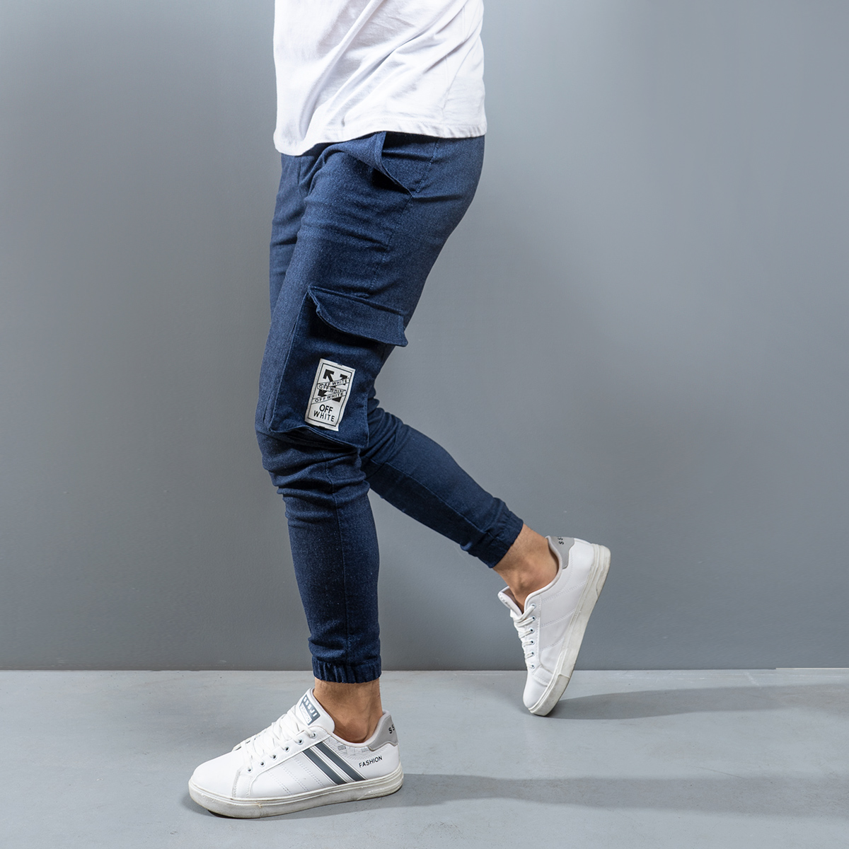 شلوار اسلش مردانه آبی مدل Karna