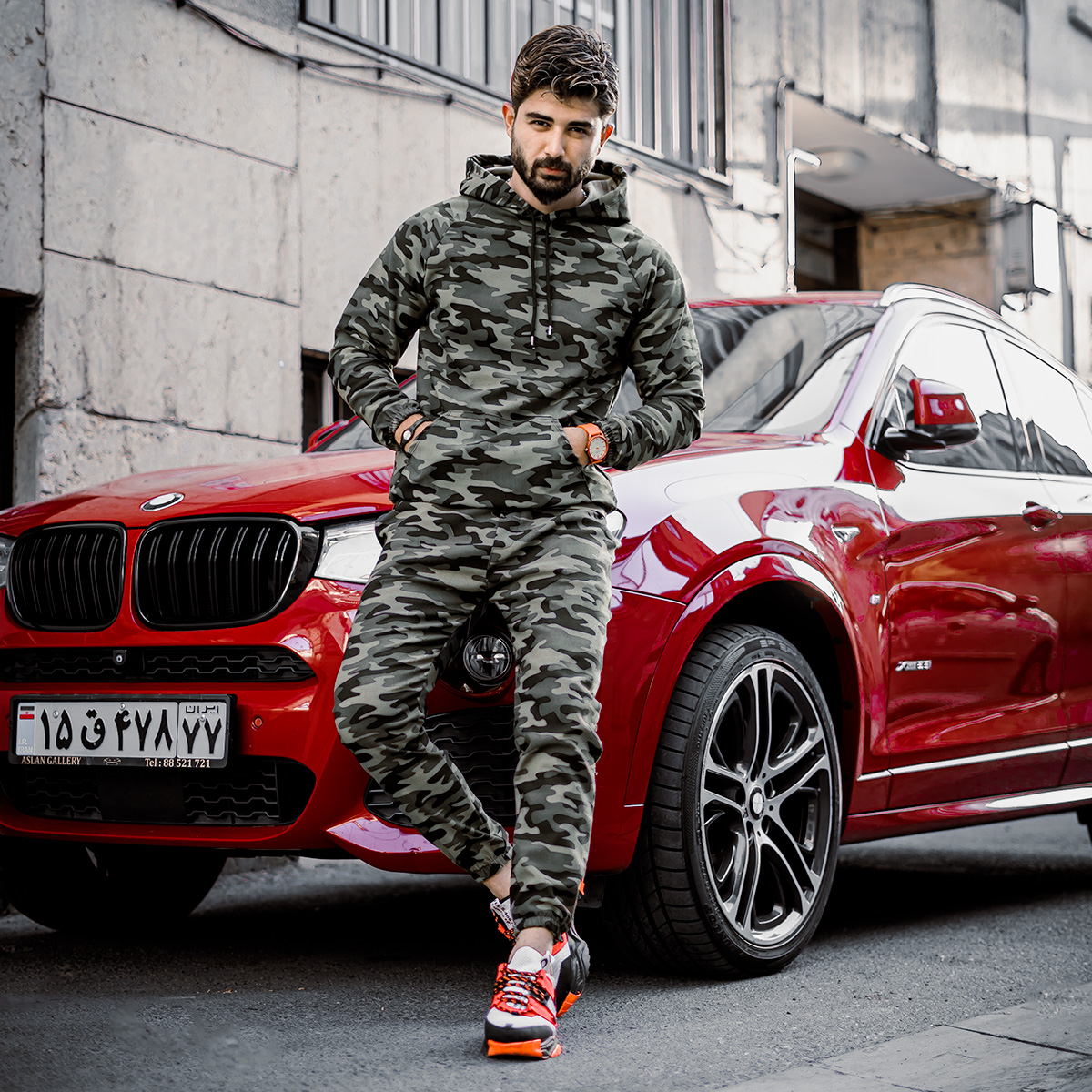 ست هودی شلوار چریکی مردانه مدل arsho