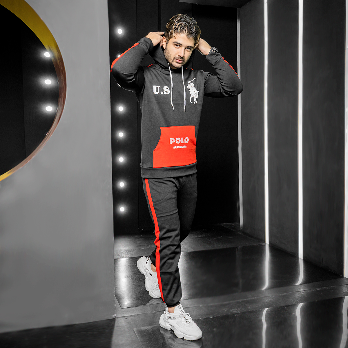 ست هودی شلوار مردانه POIO مدل Z118