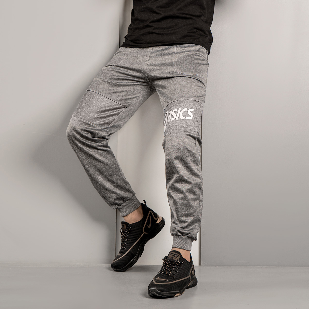 شلوار اسلش مردانه(T) اسیکس طوسی مدل K80