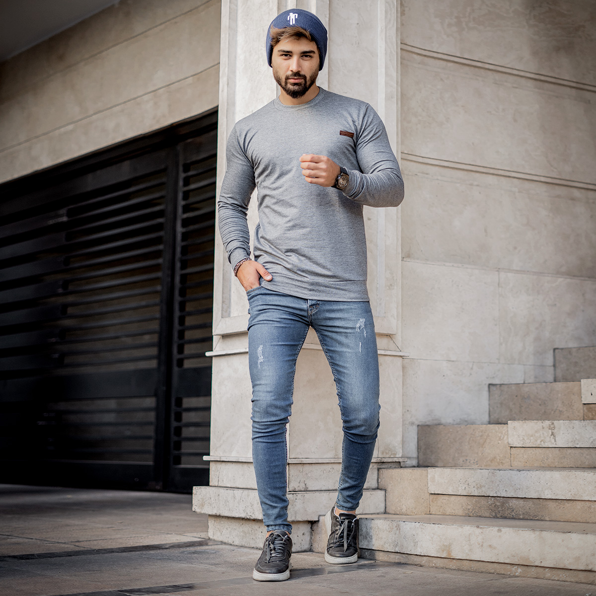 دورس مردانه طوسی روشن مدل Artin