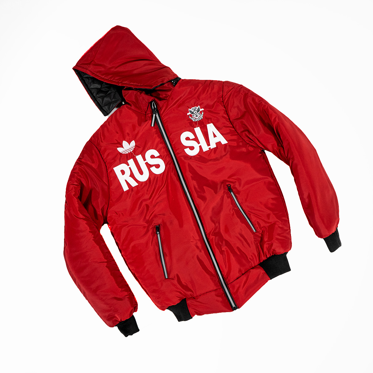 کاپشن مردانه قرمز مدل Russia