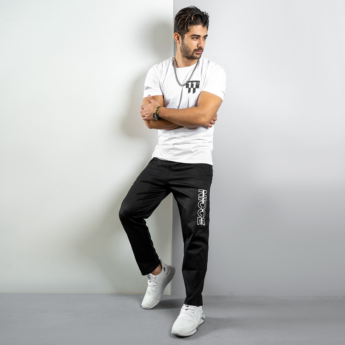 شلوار مردانه مشکی (T) مدل Nicce