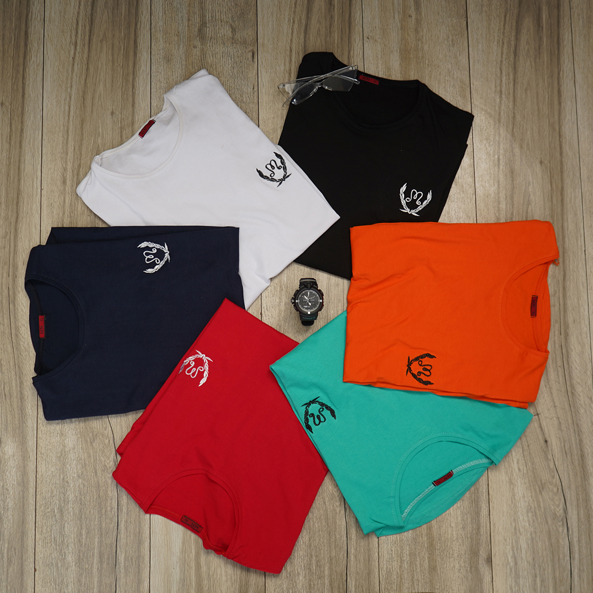 تیشرت مردانه سرمه ای مدل Maron