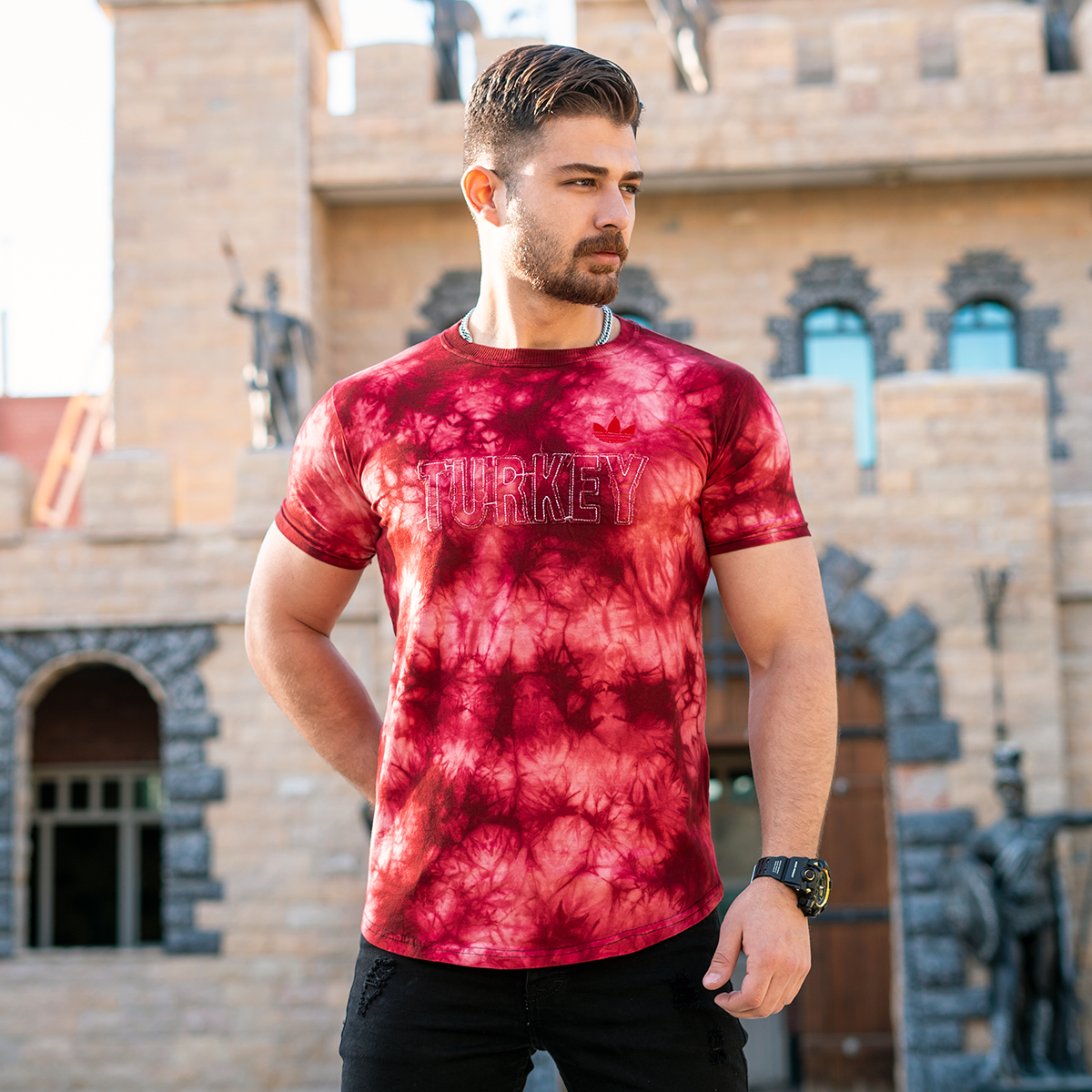 تیشرت ابرو بادی قرمزمردانه مدلTurkey