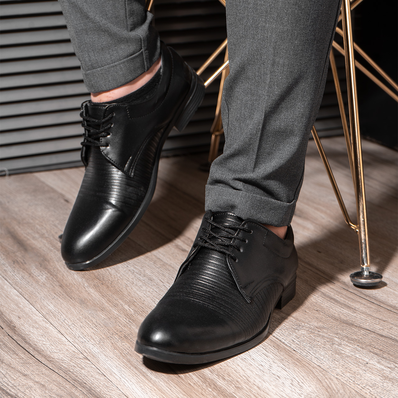 کفش مردانه رسمی ساده خطی مدل 62