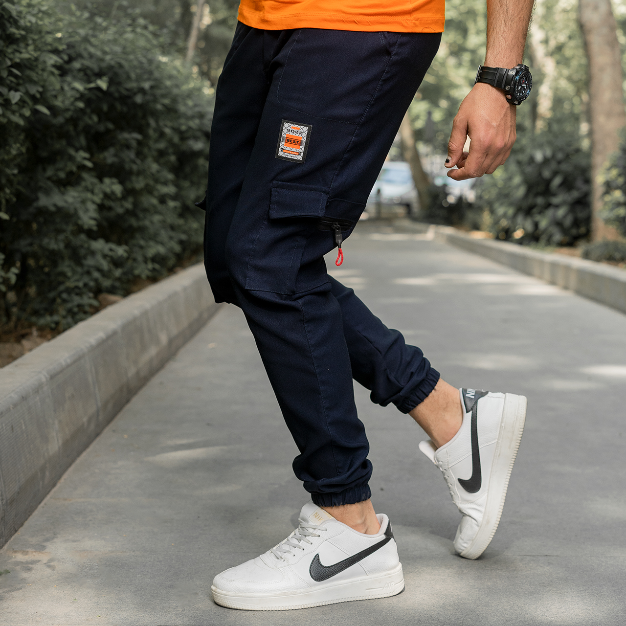 شلوار اسلش سرمه ای مردانه مدلbest