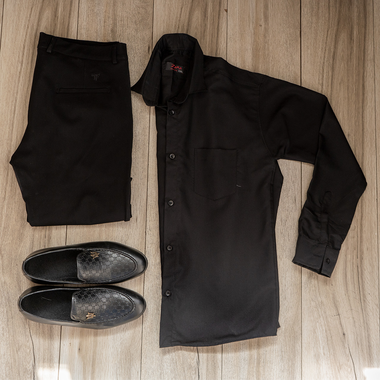 پیراهن مردانه مشکی مدل pelin