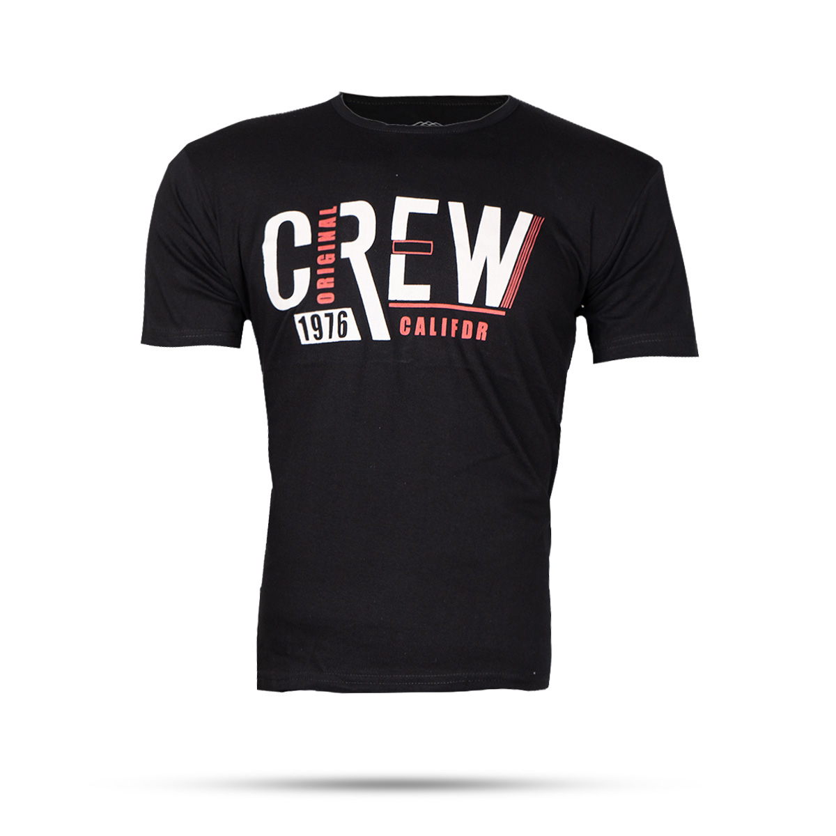 تیشرت مردانه مشکی(T) مدل Crew