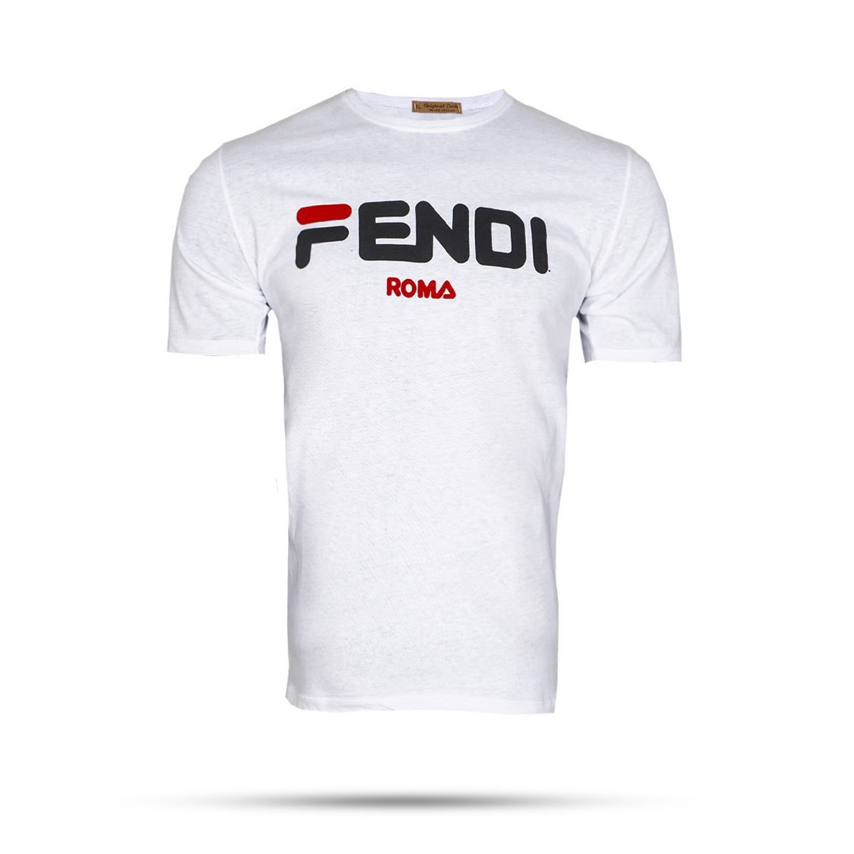 تیشرت فندی سفید مردانه مدل Roma