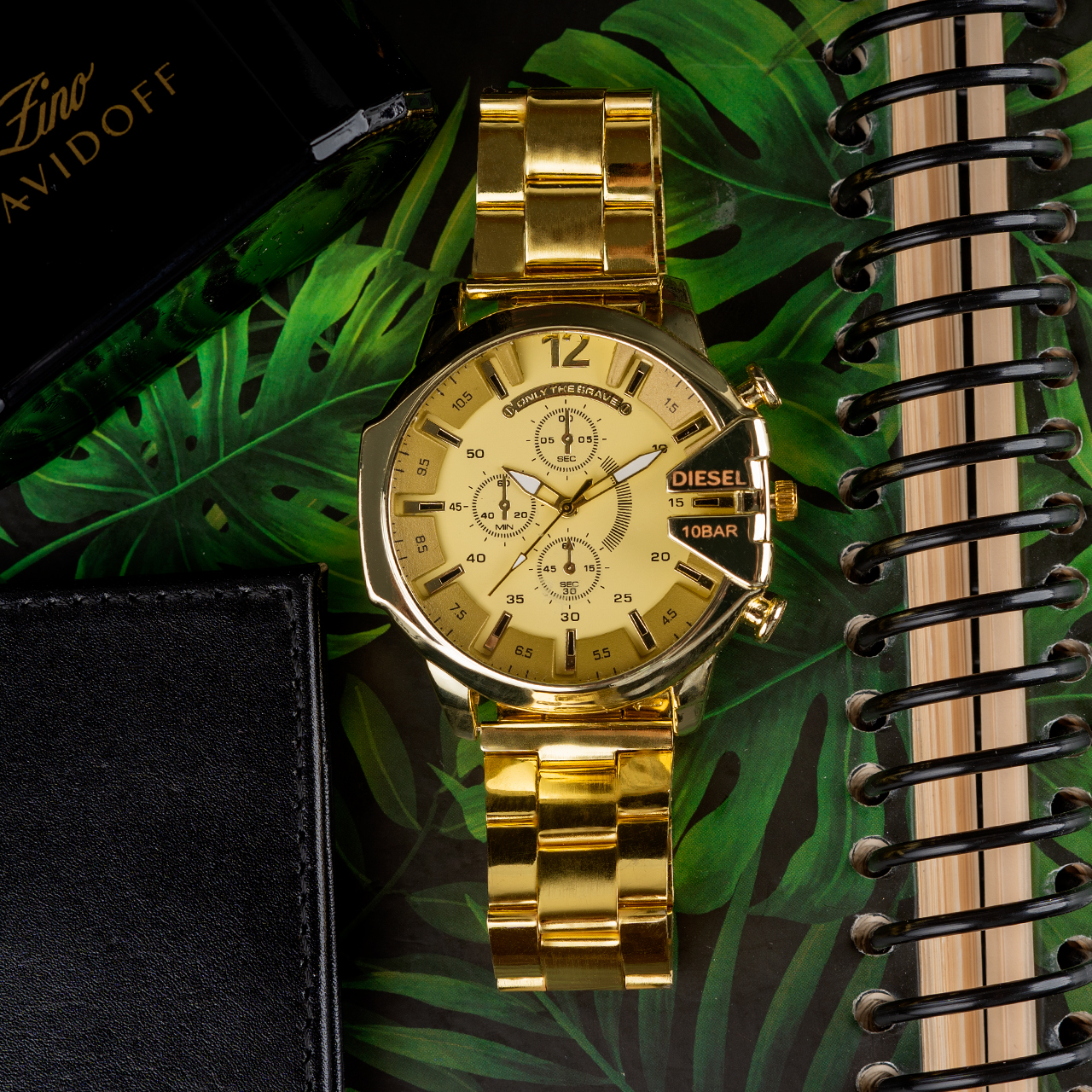ساعت مچی DIESEL مردانه طلایی صفحه طلایی مدل U700