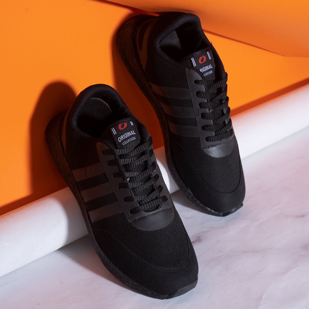 کفش ورزشی آدیداس مردانه مشکی زیره مشکی مدل Hami