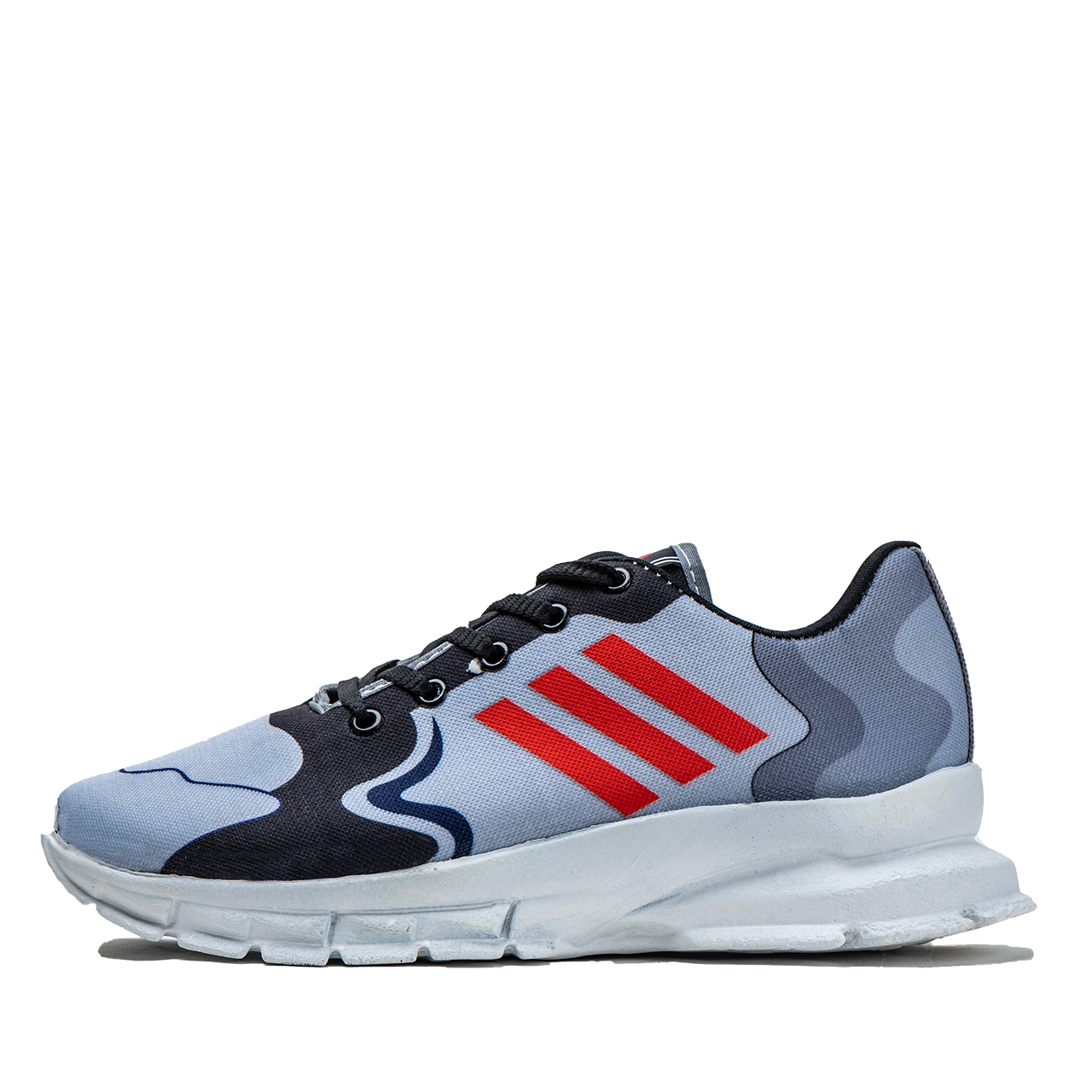 کفش ورزشی سه خط نارنجی-طوسی مردانه مدل Rw82