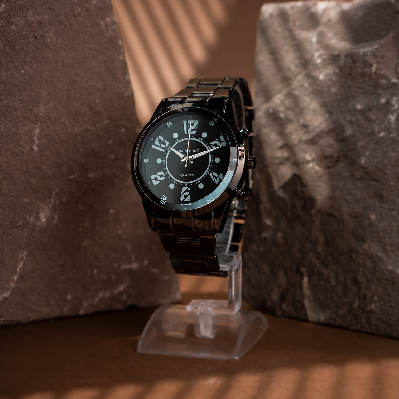 ساعت مردانه مشکی مدل Quartz