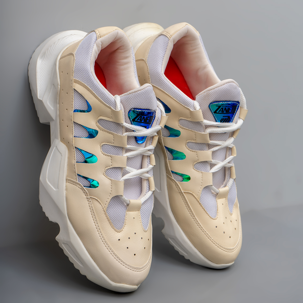 کفش ورزشی سفید کرم مردانه مدل X263