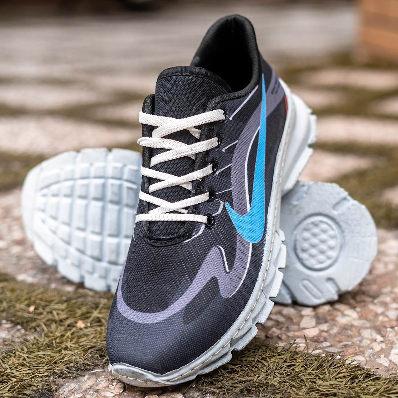 کفش ورزشی (T) نایک طوسی آبی مردانه مدلO61