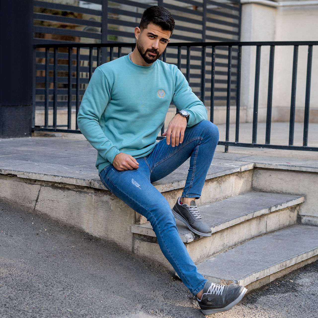 دورس مردانه سبز آبی مدل Ardalan