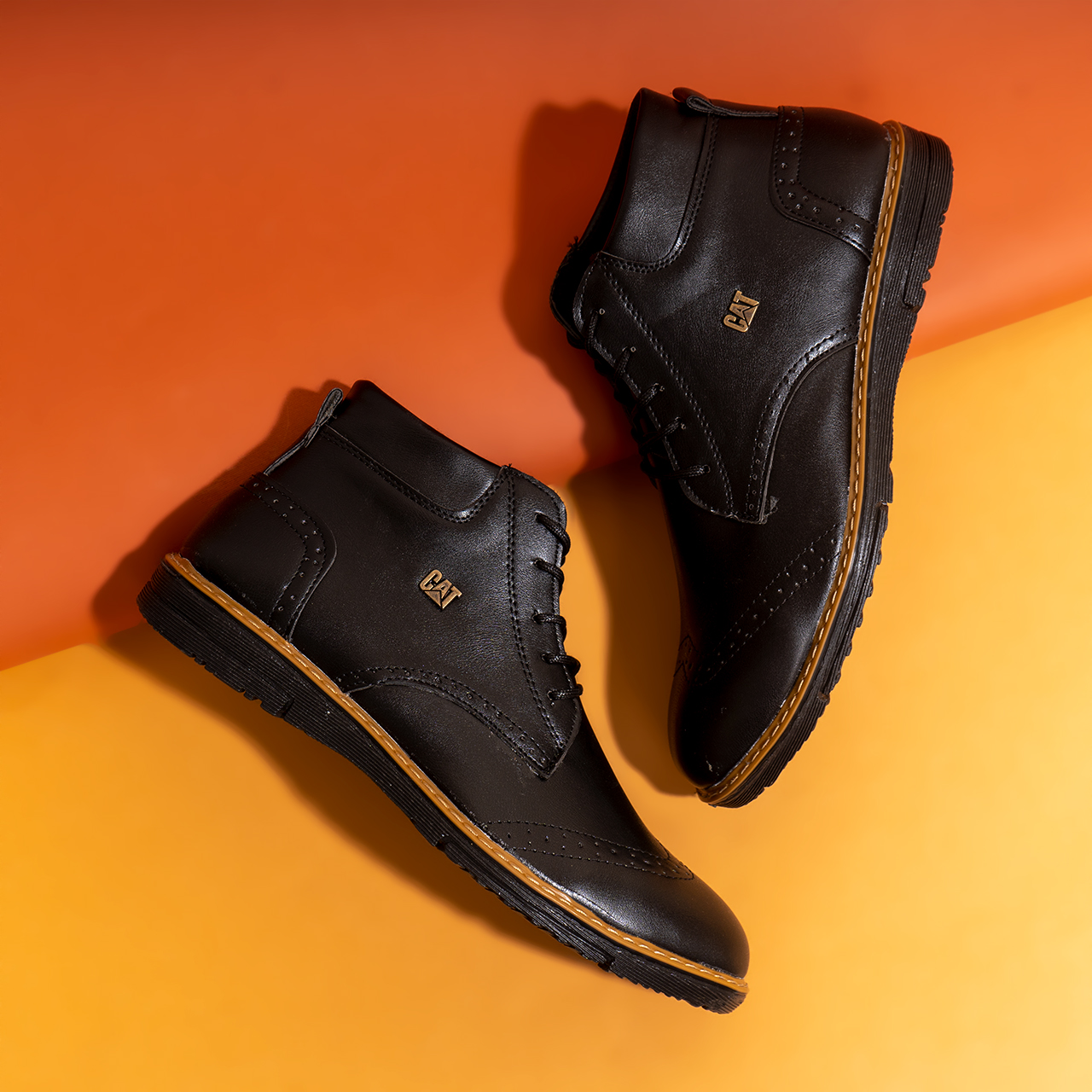 نیم بوت مردانه مشکی مدل Aromari