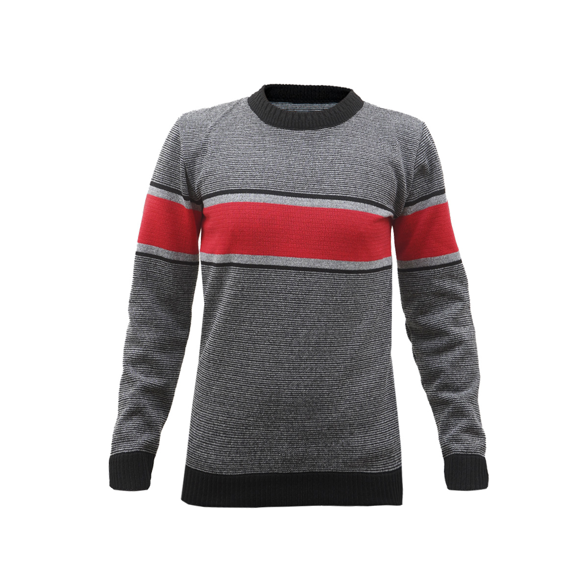 پلیور مردانه قرمز-طوسی مدل Madis