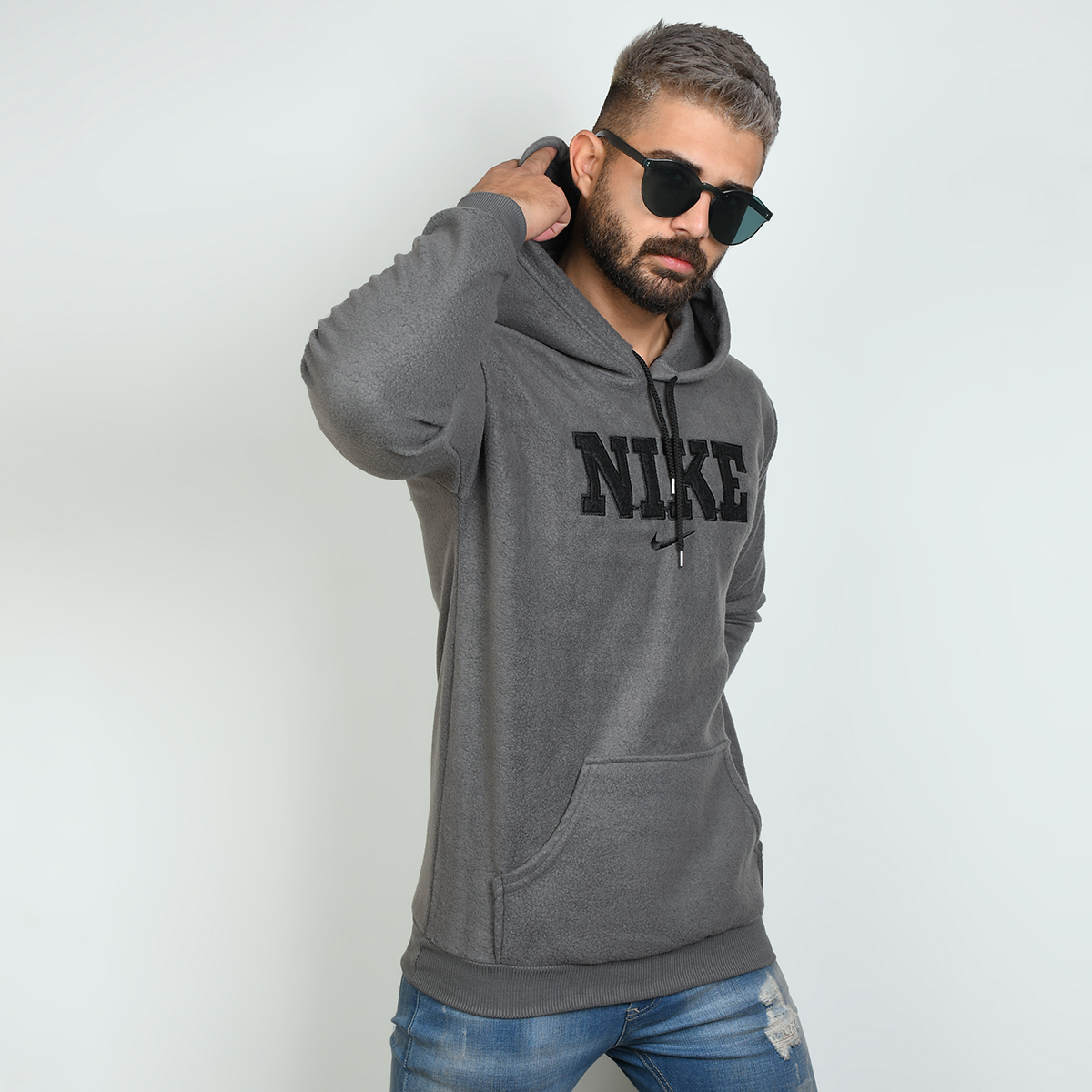 هودی نایک طوسی(مشکی) مردانه مدل Rator