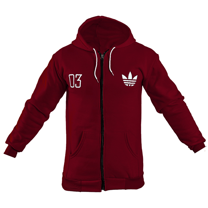 سوییشرت مردانه زرشکی مدل Adidas 03