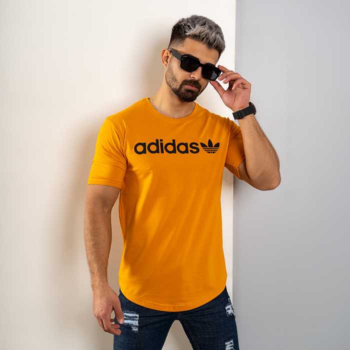 تیشرت مردانه ADIDAS خردلی مدل TENO