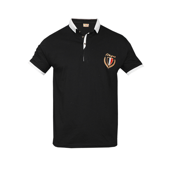 تیشرت مردانه مشکی مدل RIBAN