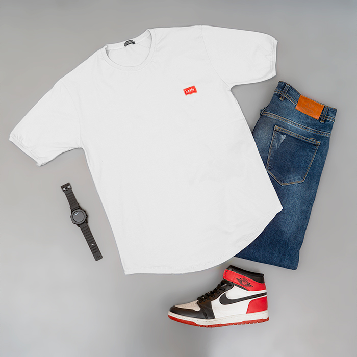 تیشرت مردانه سفید مدل Levis