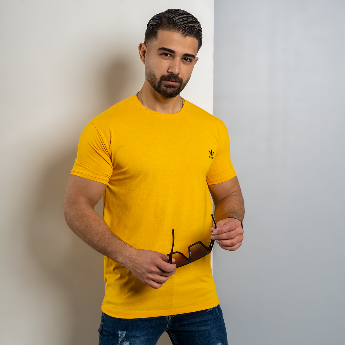 تیشرت ADIDAS مردانه خردلی مدل Edvard