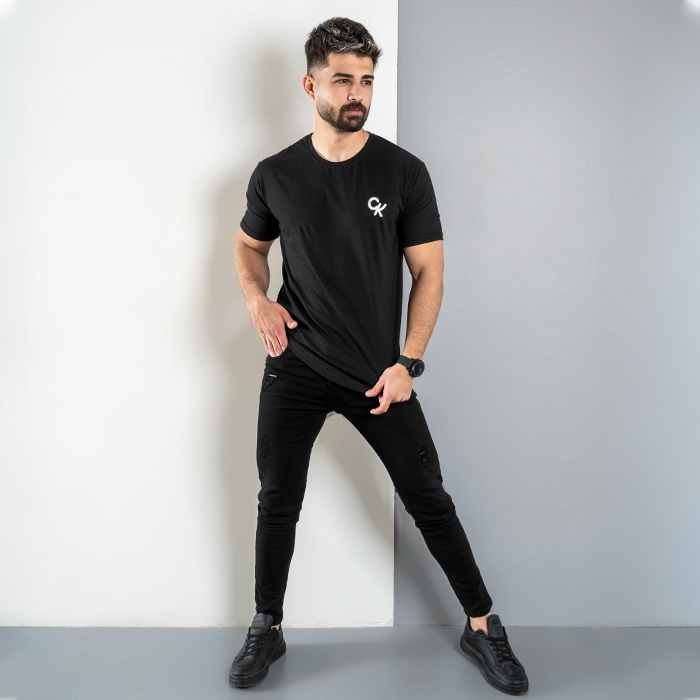 تیشرت مردانه مشکی مدل Ck