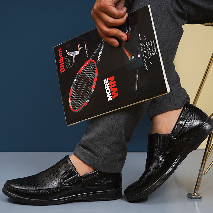 کفش کالج مردانه مشکی مدل Ariano