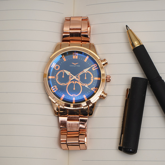 ساعت مچی رزگلد مردانه مدل EAGLETIME
