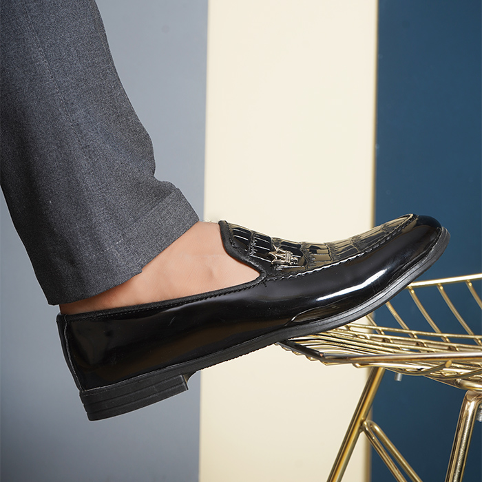 کفش کالج مردانه مشکی مدل Maniar