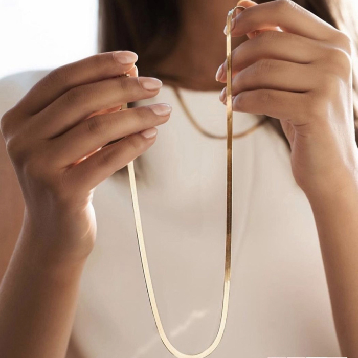 گردنبند طلایی مدل fered