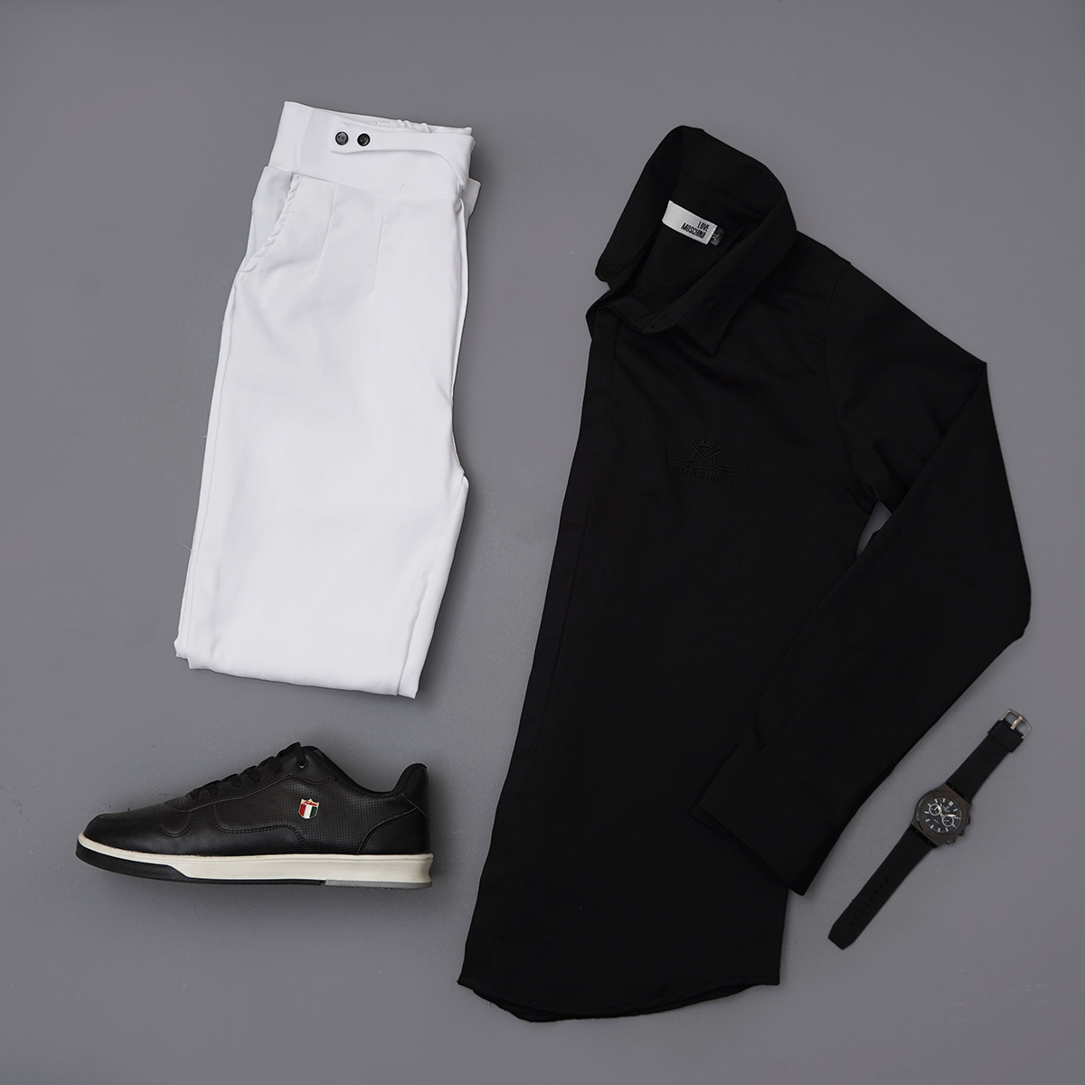 شلوار اسلش مردانه سفید مدل Matyar