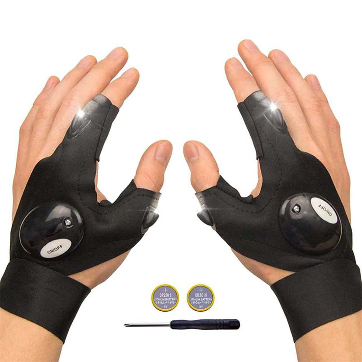 دستکش چراغ دار گلولایت مدل Tactical