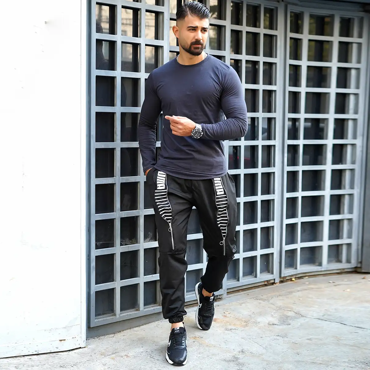 شلوار اسلش مردانه پوما مشکی مدل Puman